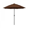 California Umbrella 9' Bronze Aluminum Market Patio Umbrella, Sunbrella Teak 194061337202